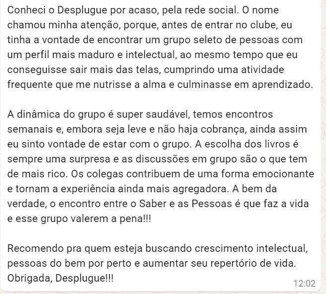 Depoimento de Nayara — Itapema/SC